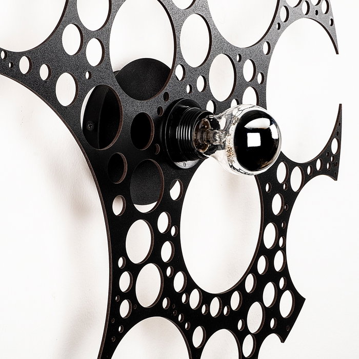 Opviq Lámpara de Pared Negra W-028